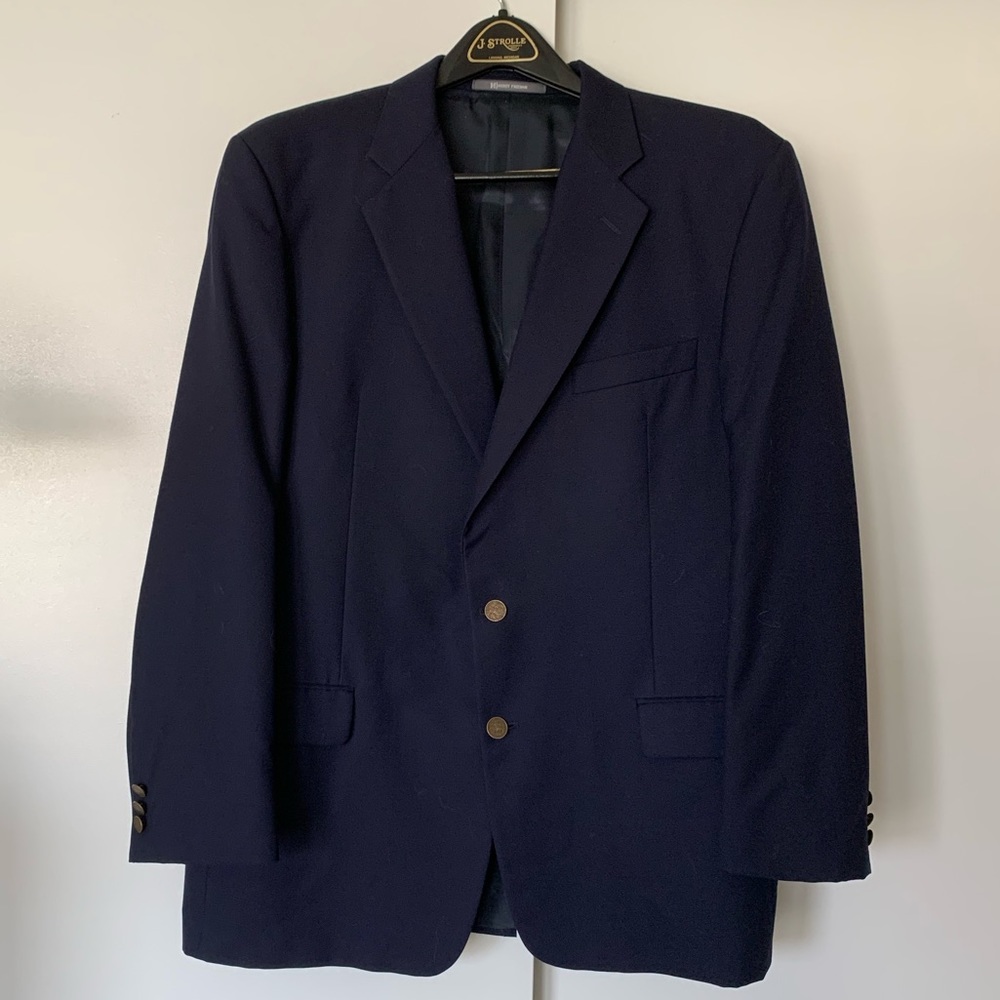 NWOT Hickey Freeman Navy Blazer